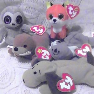 TY beanie baby set